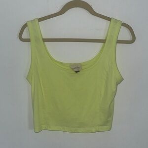 Cropped Neon Tank Top